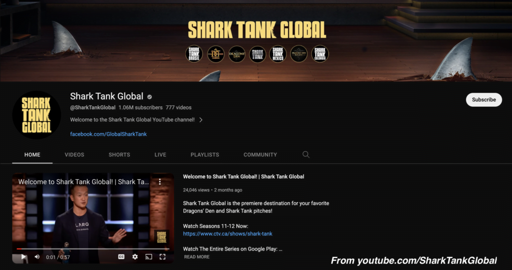 where to watch shark tank shark tank global